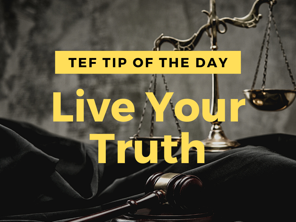 Live Your Truth graphic.